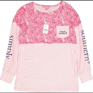 Simply Southern Long Sleeve Tee T-Shirt, NWT, Size Small